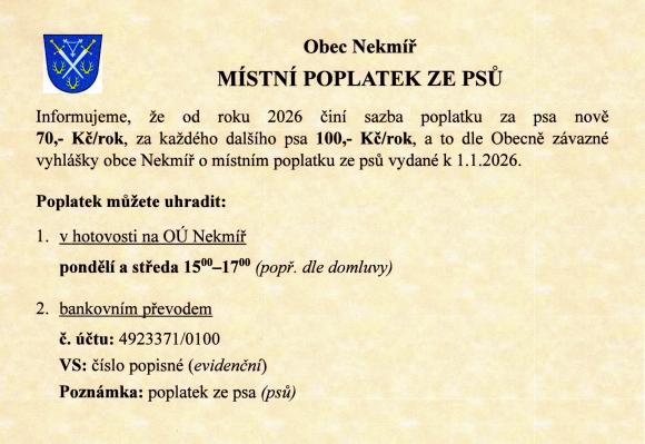 Poplatek ze&nbsp;psů